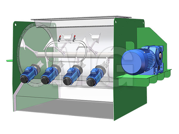 犁刀混合機(jī)三維圖