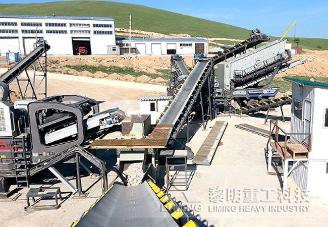 兩臺車組合，粗碎移動站加中細碎移動站