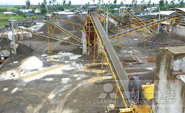 菲律賓塔克洛班河巖破碎生產(chǎn)線